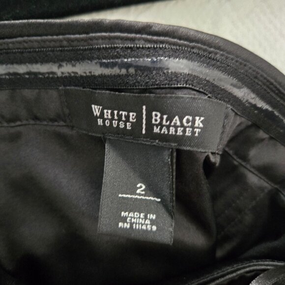 White House Black Market Strapless Dress with Flower - Picture 4 of 4